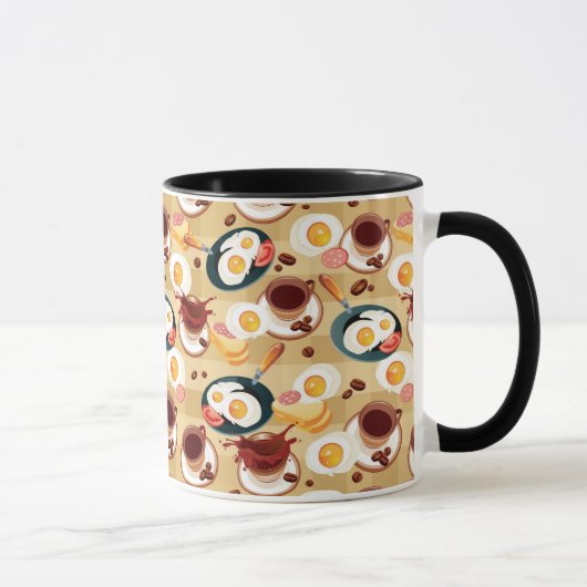 Mug Motif 3 de petit déjeuner (Droite)