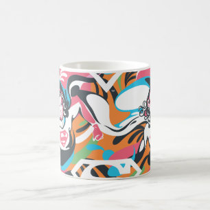 Mug Motif 4 de remous d'éclaboussure de couleur de