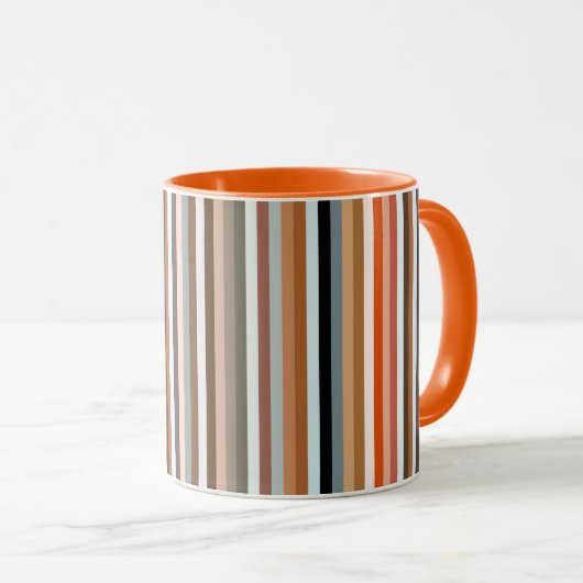 Mug Motif à bandes multiples (Devant droit)