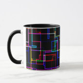 Mug Motif à bandes multiples cool (Gauche)