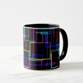 Mug Motif à bandes multiples cool (Devant droit)