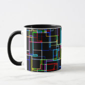 Mug Motif à bandes multiples cool (Gauche)