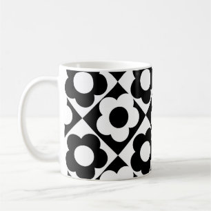 Mug Motif à bille en diamant noir et blanc