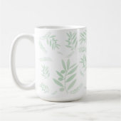 Mug Motif à branche d'olivier naturel (Gauche)