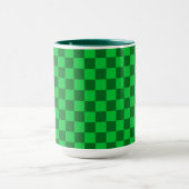 Mug Motif à carreaux bicolore vert (Centre)