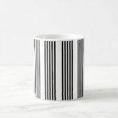 Mug Motif à cinq bandes noir et blanc (Centre)
