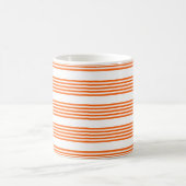 Mug Motif à cinq bandes orange et blanc (Centre)