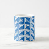 Mug Motif à clé grecque - bleu et blanc (Centre)