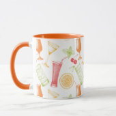 Mug Motif à cocktails croisés (Gauche)