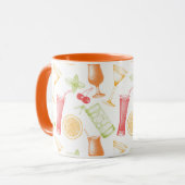 Mug Motif à cocktails croisés (Devant gauche)