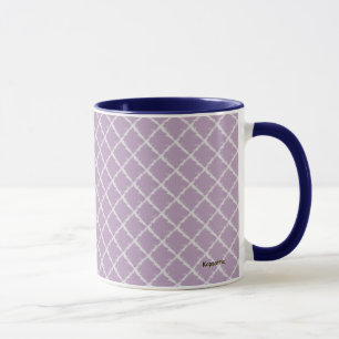 Mug Motif À damiers violet