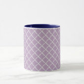 Mug Motif À damiers violet (Centre)