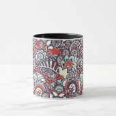Mug Motif à doodle floral Paisley (Centre)