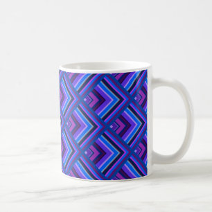 Mug Motif à échelle Bleu et violet