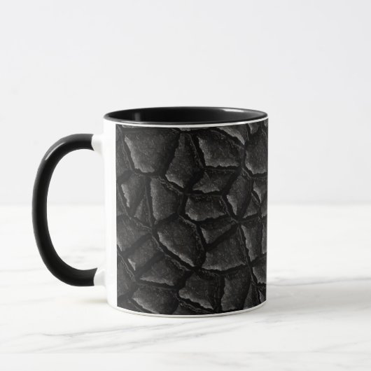Mug Motif à échelle de dragon noir (Gauche)
