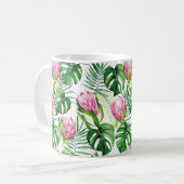 Mug Motif à feuilles de palme tropicales (Devant gauche)