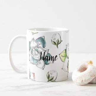 Mug motif à fleurs d'été