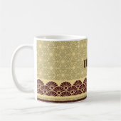 Mug Motif à fleurs d'or classique Monogram (Gauche)