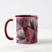 Mug Motif à grunge polygonale avec triangles. (Gauche)