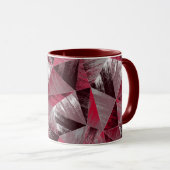Mug Motif à grunge polygonale avec triangles. (Devant droit)