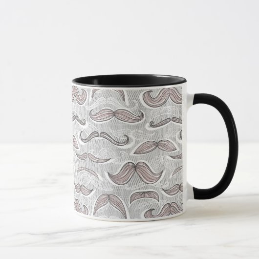 Mug Motif à la mode de moustache (Droite)