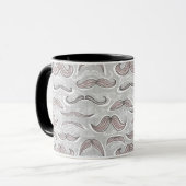 Mug Motif à la mode de moustache (Devant gauche)