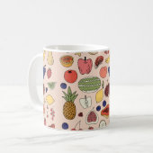 Mug Motif à main de fruits (Devant gauche)