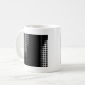 Mug Motif à points Nuances de gris (Devant gauche)