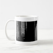 Mug Motif à points Nuances de gris (Gauche)