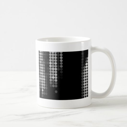 Mug Motif à points Nuances de gris (Droite)