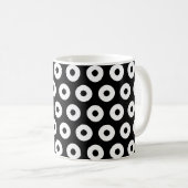 Mug Motif à pois noir et blanc (Devant droit)