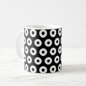 Mug Motif à pois noir et blanc (Devant gauche)