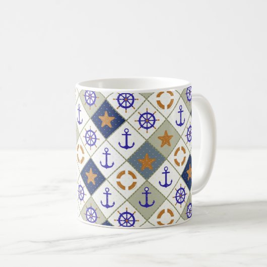 Mug Motif à thème marin 2 (Devant droit)