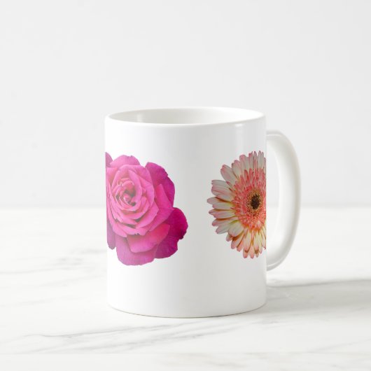 Mug Motif à trois fleurs (Devant droit)