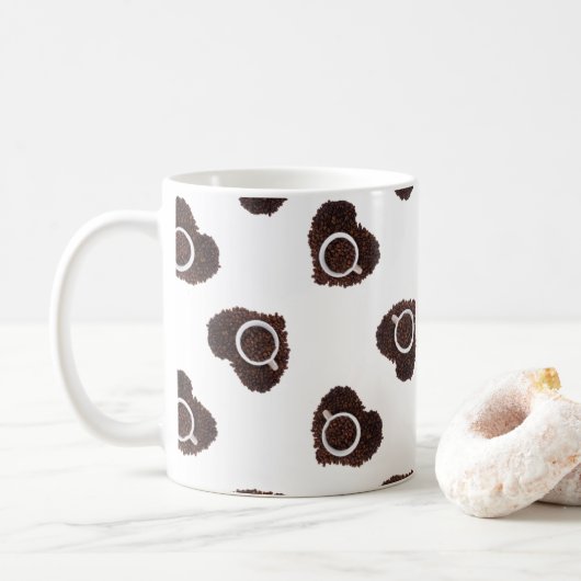 Mug motif Abstrait à café (Avec donut)