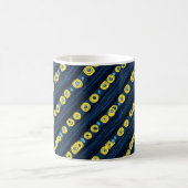 Mug Motif Abstrait à Points Jaunes (Centre)