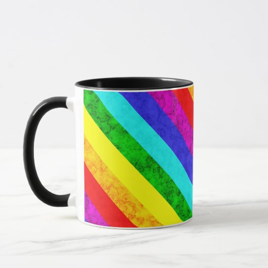 Mug Motif abstrait arc-en-ciel, (Gauche)