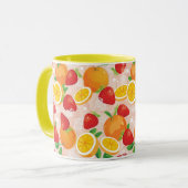 Mug Motif abstrait avec la fraise (Devant gauche)