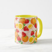 Mug Motif abstrait avec la fraise (Devant droit)