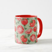 Mug Motif abstrait avec la tomate (Devant droit)
