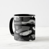 Mug Motif Abstrait Black White (Devant gauche)