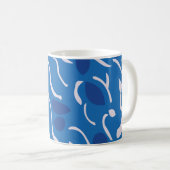 Mug Motif Abstrait Blue Water Waves (Devant droit)