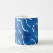 Mug Motif Abstrait Blue Water Waves (Centre)