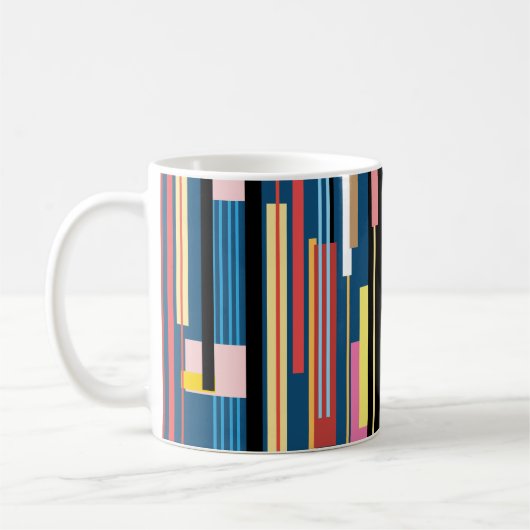 Mug Motif Abstrait Bright Stripe (Gauche)