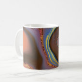 Mug motif abstrait brun (Devant gauche)