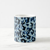 Mug Motif Abstrait Camo noir bleu (Centre)