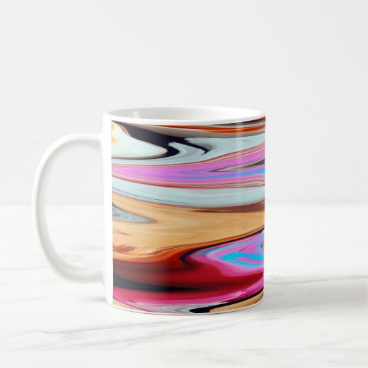 Mug Motif abstrait coloré (Gauche)