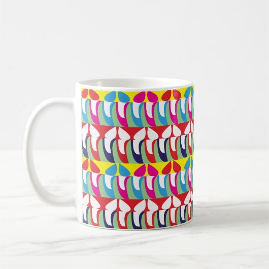 Mug Motif Abstrait coloré moderne (Gauche)