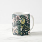 Mug Motif Abstrait créatif transparent avec p tropical (Devant droit)