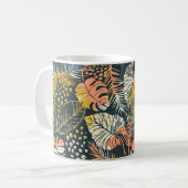 Mug Motif Abstrait créatif transparent avec p tropical (Devant gauche)